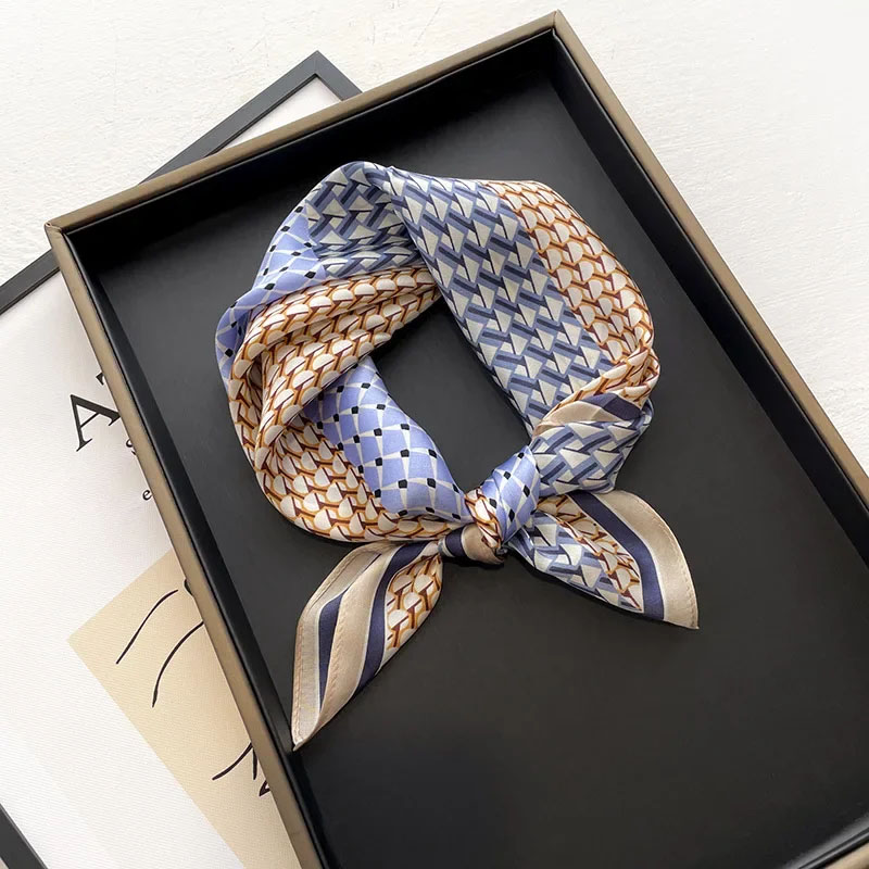 Silk Scarf Square - New scarf women spring printed 100%