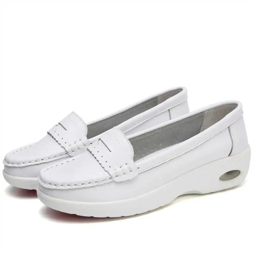 Thick Sole Slipon White Traine - Women Accessories Brand Name review and price