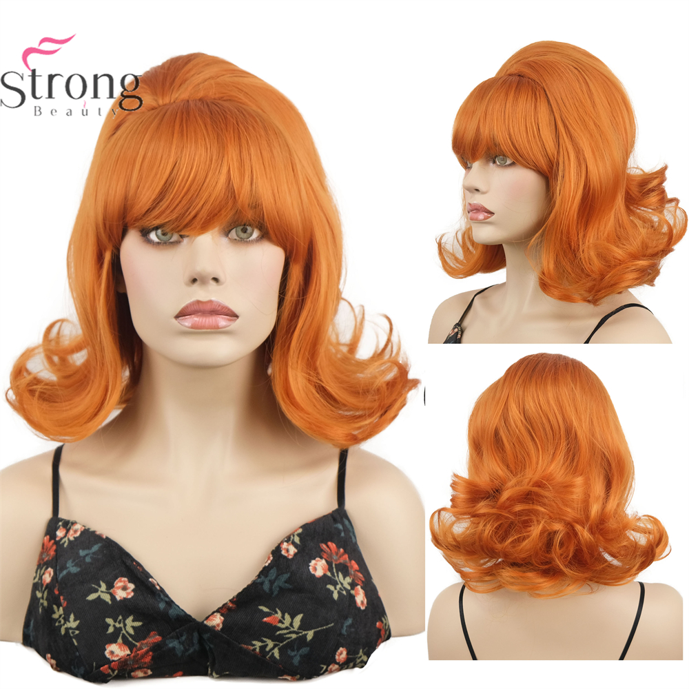 Orange Wig Women 60s Wig Short - Women'S Accessories In The 60S review and price