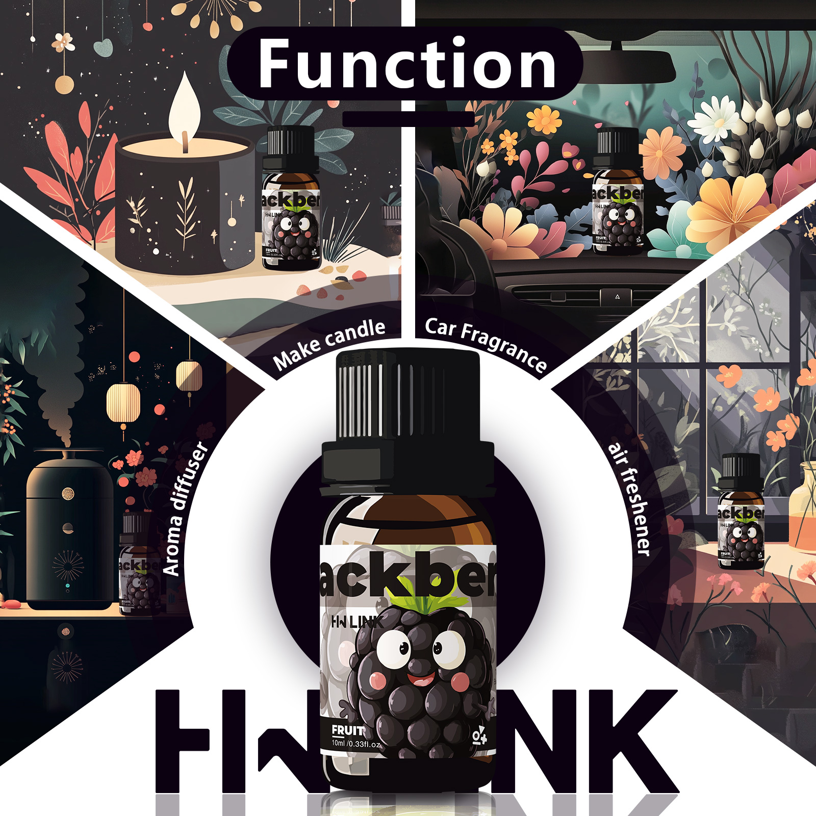 Blackberry Essential Oil Black - Women'S Essential Accessories review and price