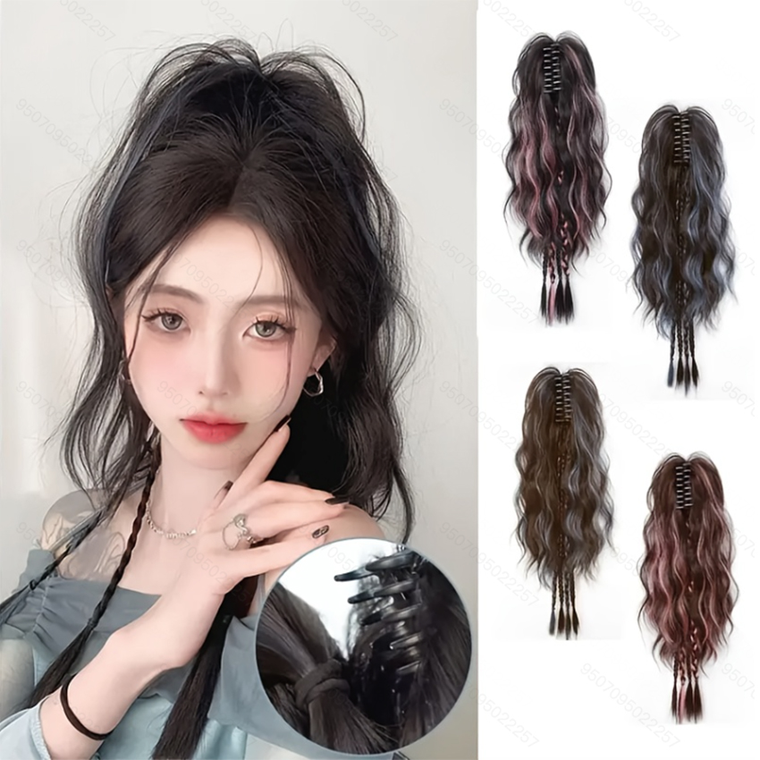 22Inch Synthetic Short Curly C - Hair Claw Clip Set review and price