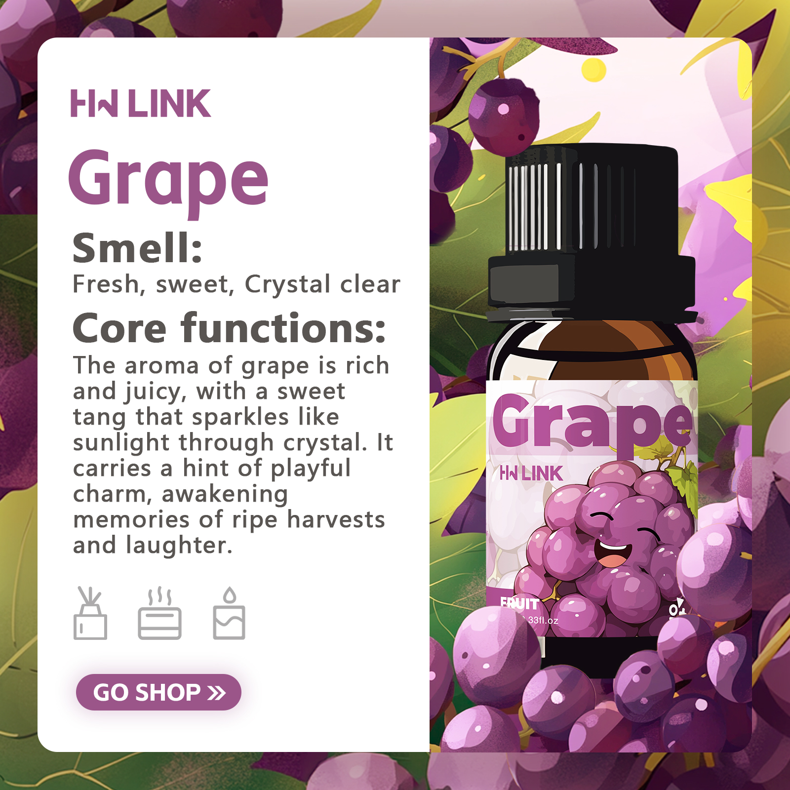 Grape Essential Oil 10ml Perfu - Women'S Essential Accessories review and price