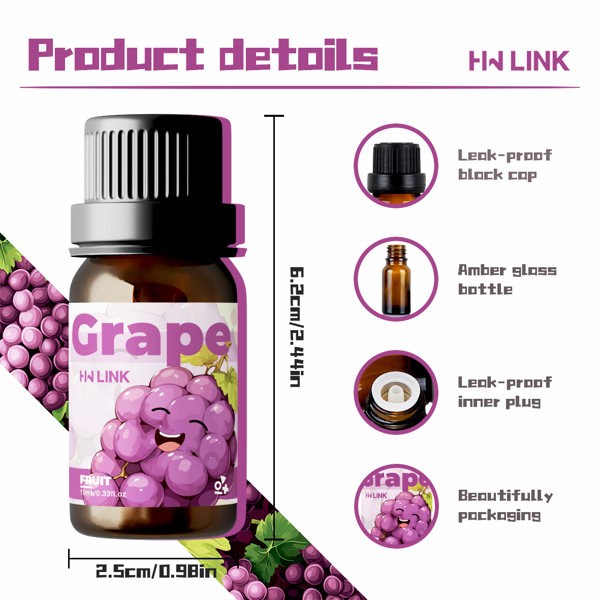 Grape Essential Oil 10ml Perfu - Women'S Essential Accessories review and price