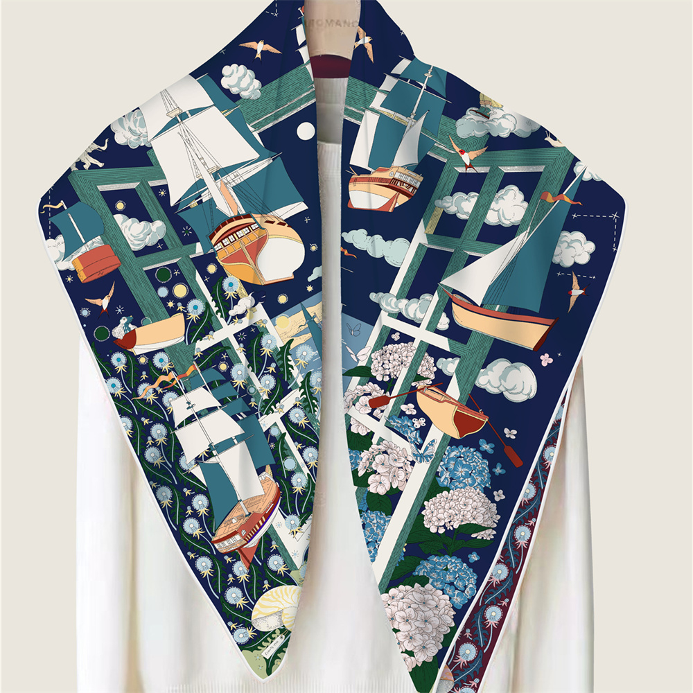 90CM Brand Silk Scarves Wraps  - Silk Scarf Square review and price