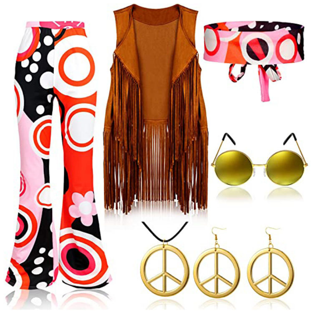 Retro 6 Pcs 60s 70s Outfits fo - Women'S Accessories In The 60S review and price