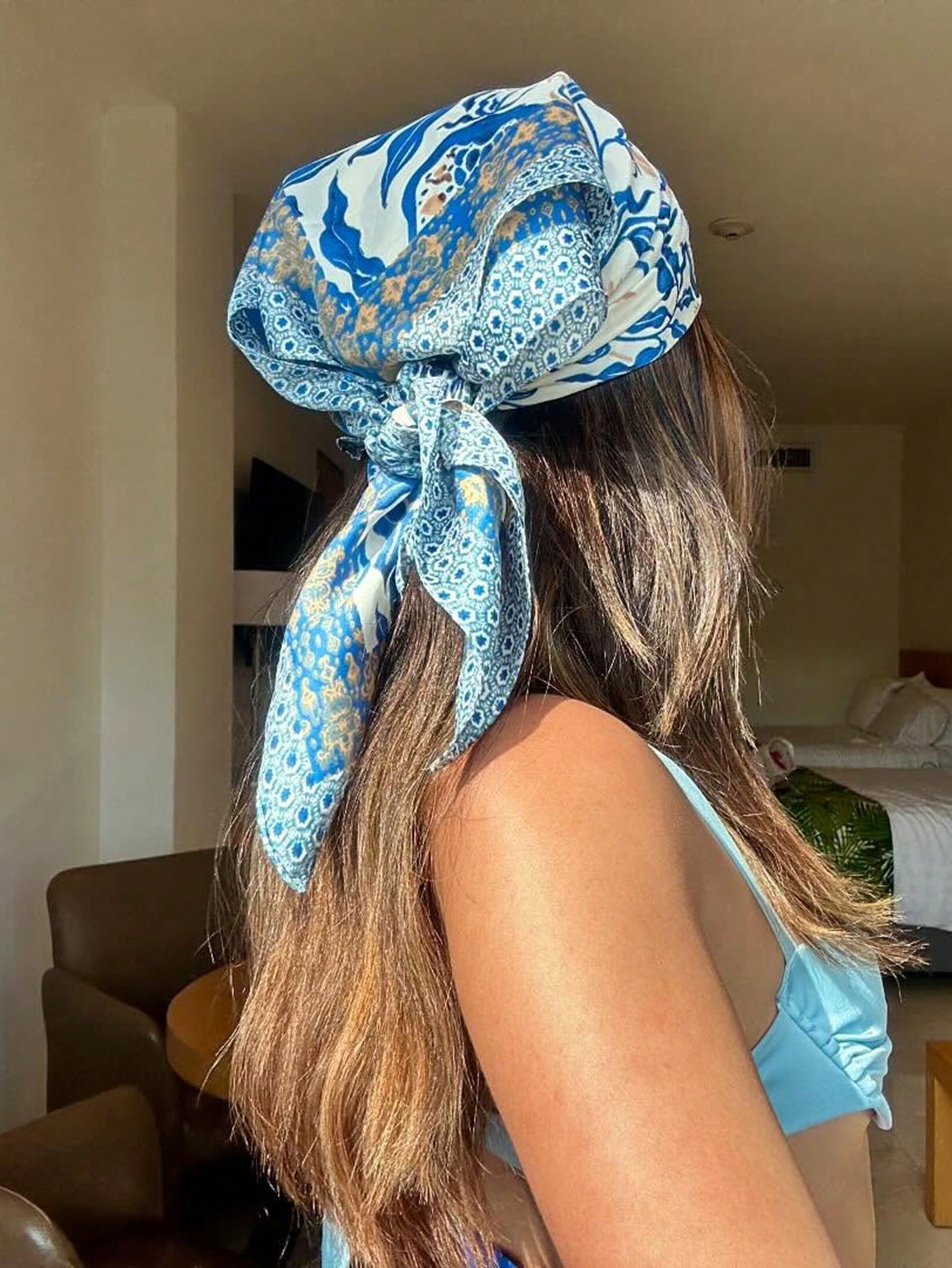 Luxury Brand Bohemia Print Squ - Silk Scarf Square review and price