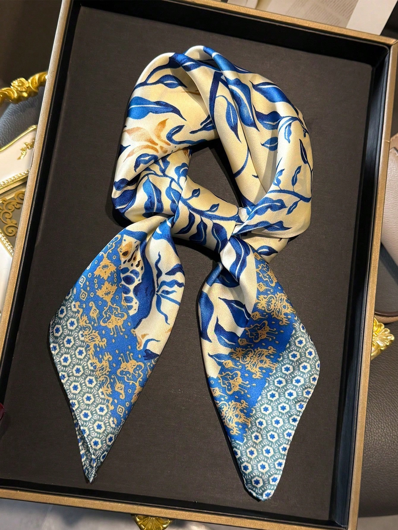 Luxury Brand Bohemia Print Squ - Silk Scarf Square review and price