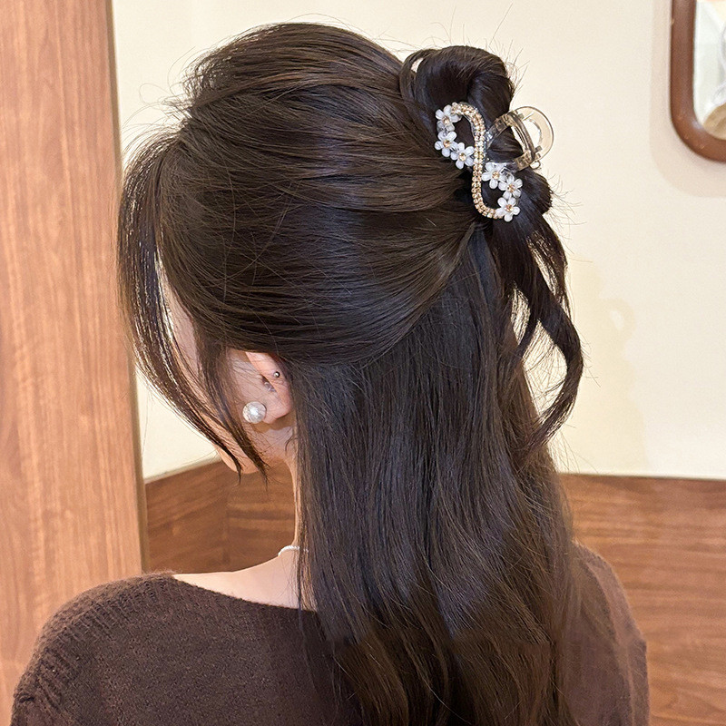 Elegant Rhinestone Flower Hair - Hair Claw Clip Set review and price