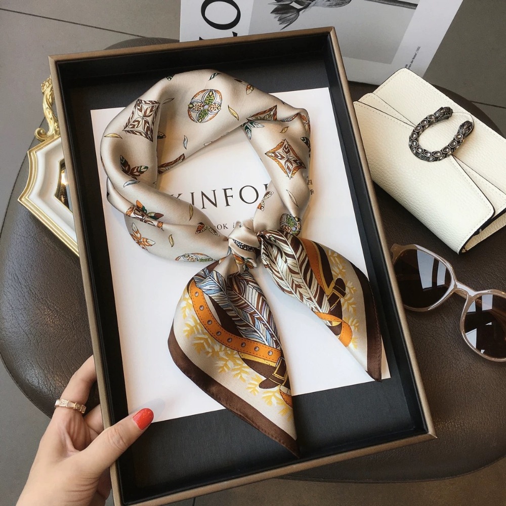 Fashion Satin Square Scarf for - Silk Scarf Square review and price