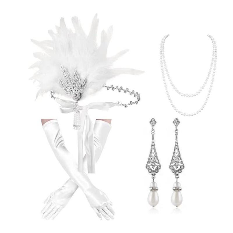 1920s Gatsby Party White Feath - Women'S Essential Accessories review and price