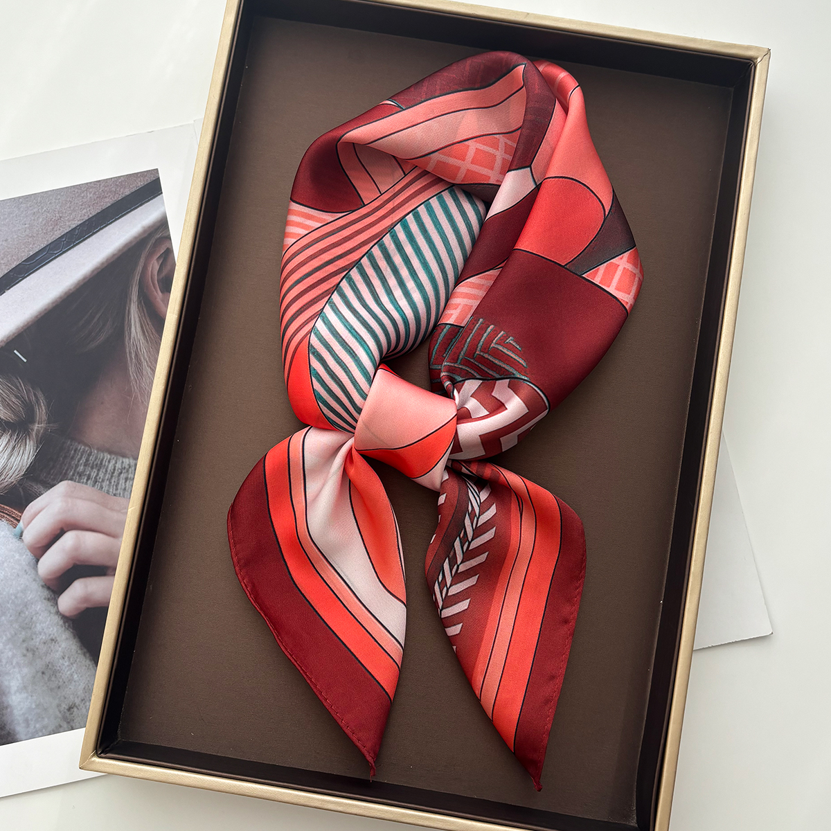 Luxury Square Scarf For Women  - Silk Scarf Square review and price