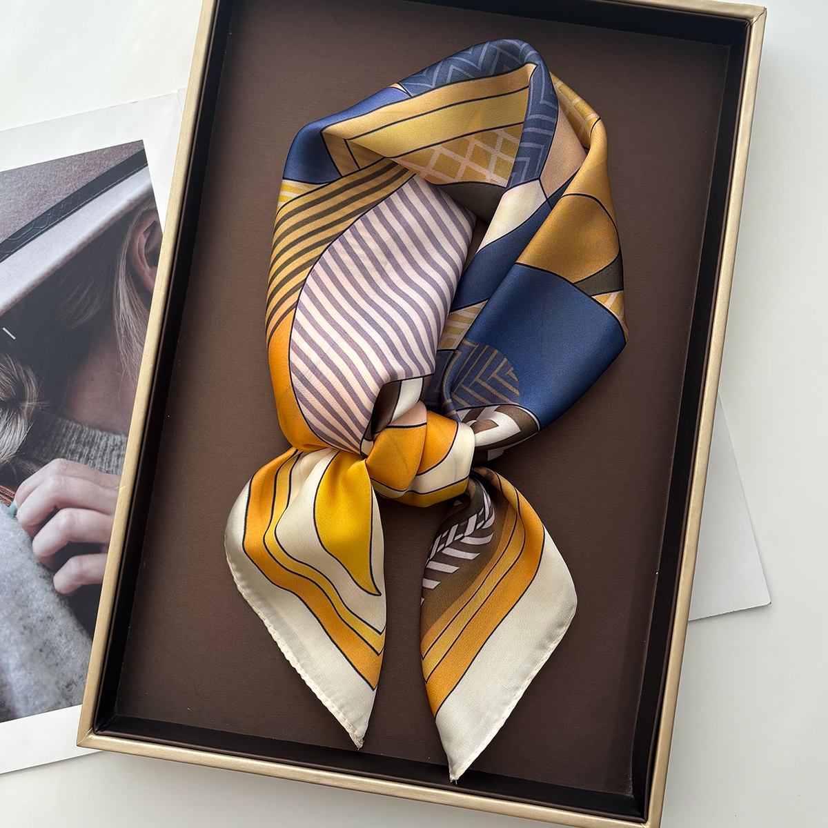 Luxury Square Scarf For Women  - Silk Scarf Square review and price