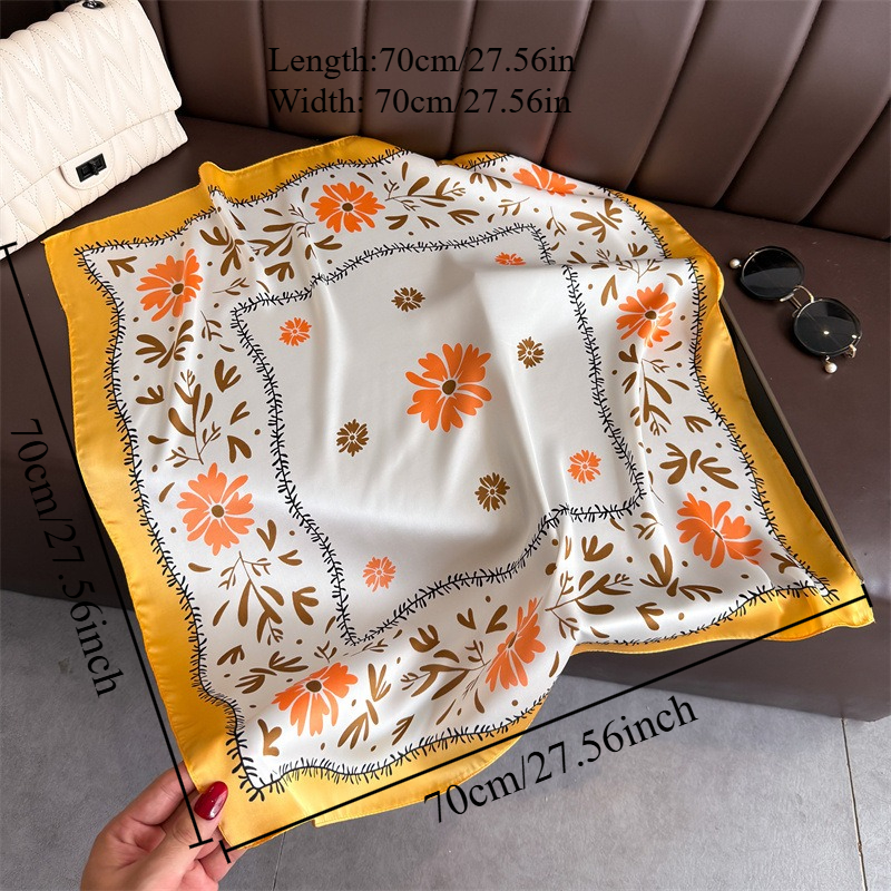 1Pc new printed fashion silk s - Silk Scarf Square review and price