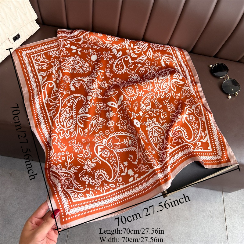 1Pc cashew print fashion silk  - Silk Scarf Square review and price