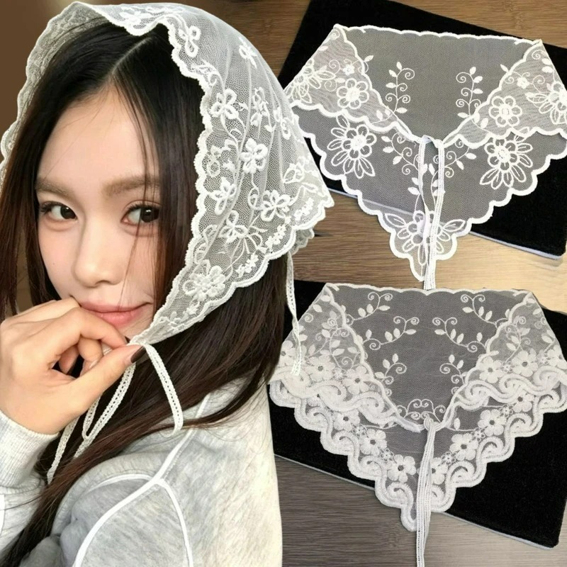 Vintage Lace Head Scarf Womens - Women Electronic Accessories review and price