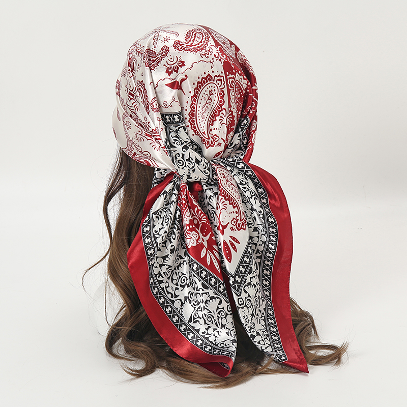 Satin Square Scarf Women Musli - Silk Scarf Square review and price