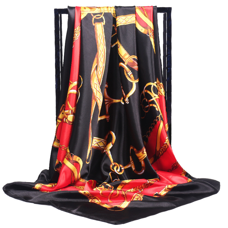 90*90cm Ladies Silk Scarf Band - Silk Scarf Square review and price