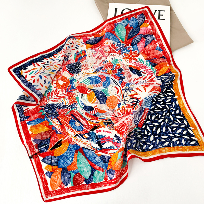 53cm Square Silk Scarf Women N - Silk Scarf Square review and price