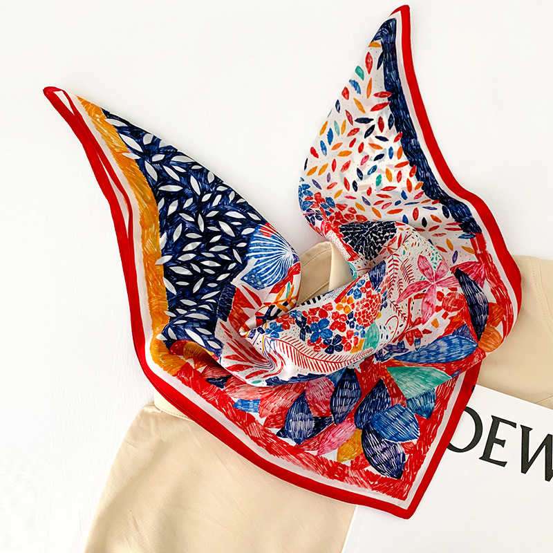 53cm Square Silk Scarf Women N - Silk Scarf Square review and price