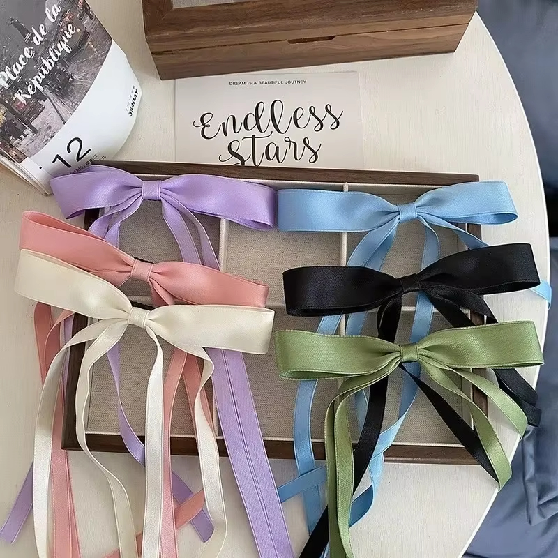 New Colored Satin Ribbon Bowkn - Women'S Essential Accessories review and price