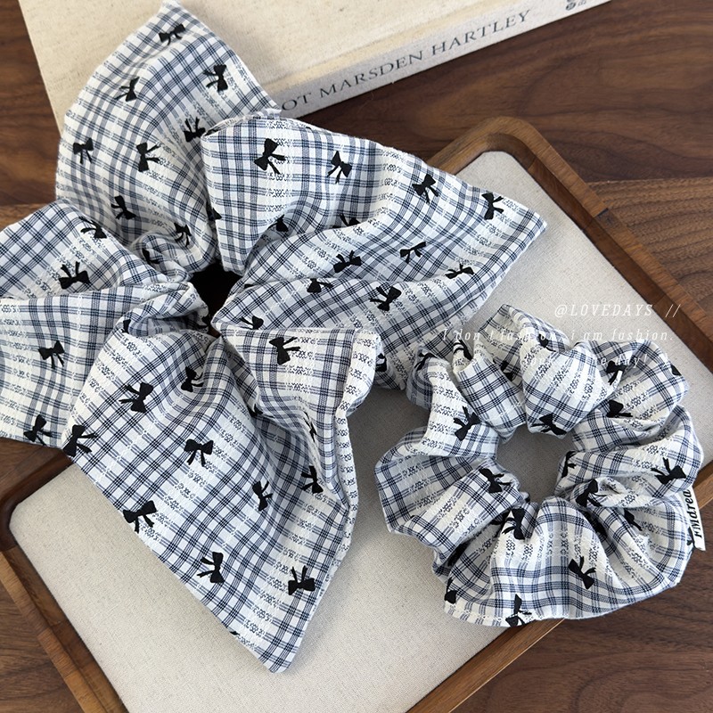 Sweet Blue Plaid Bow Print Hai - Women'S Essential Accessories review and price