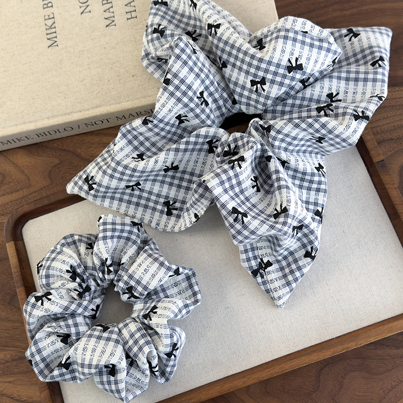 Sweet Blue Plaid Bow Print Hai - Women'S Essential Accessories review and price