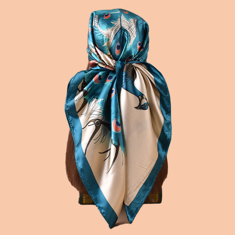 1PC Ladies Large Square Scarf  - Silk Scarf Square review and price