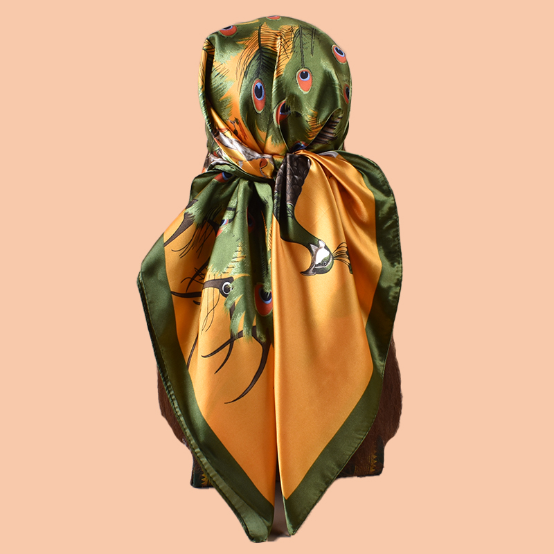1PC Ladies Large Square Scarf  - Silk Scarf Square review and price